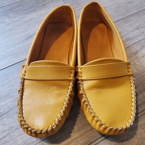 Old Navy Driving Moccasins in Mustard